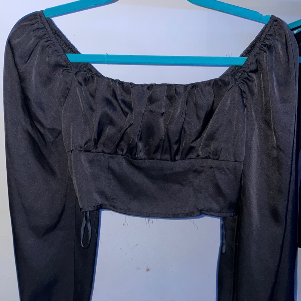 Shein black crop top super cute